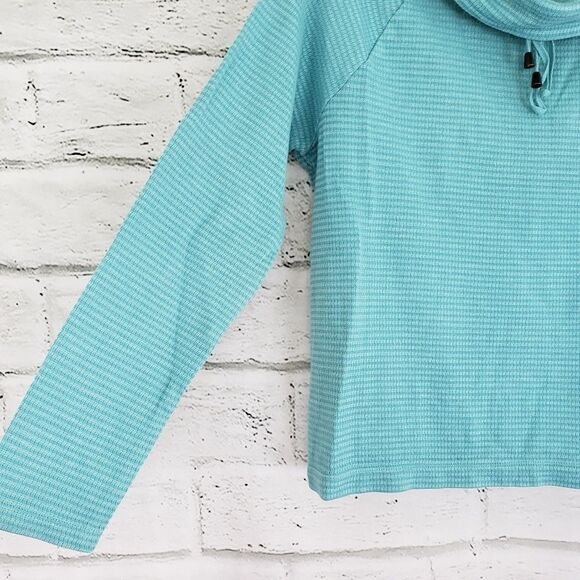 J. Jill Cowl Neck long sleeve striped shirt - Picture 3 of 7